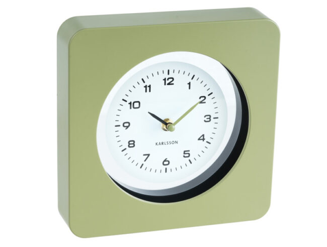 WALL CLOCK NEW VINTAGE ARMY GREEN - Image 3
