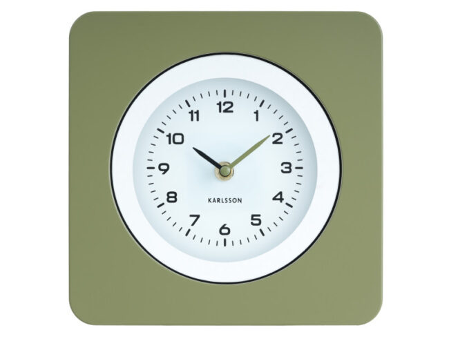 WALL CLOCK NEW VINTAGE ARMY GREEN