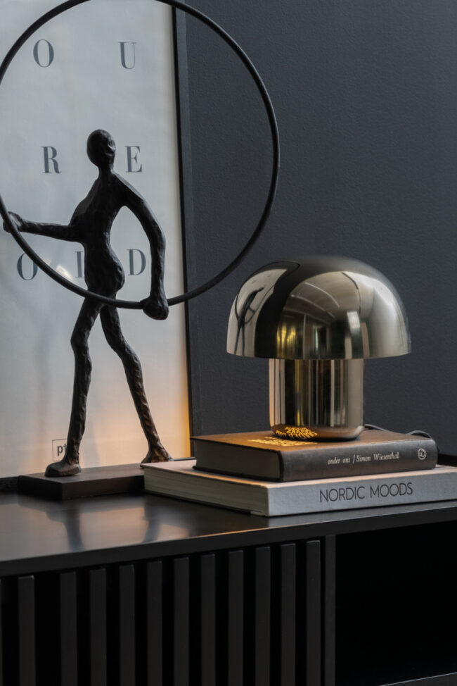 TABLE LAMP FAT MUSHROOM MINI CHROME PLATED 20X20CM - Image 4