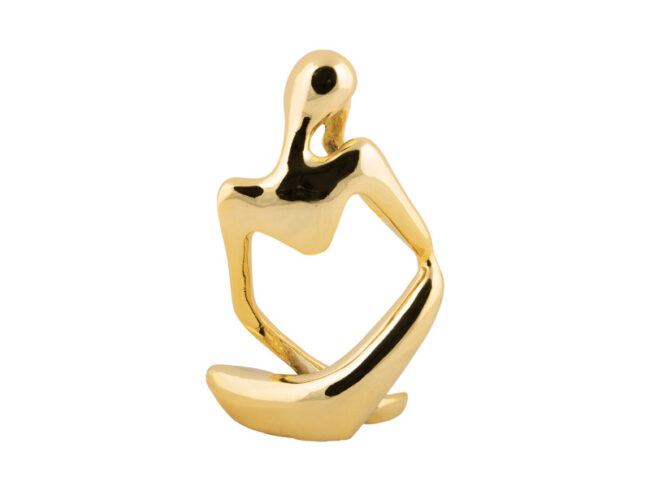 STATUE IMAGINE POLYRESIN PLATED 10X23,5CM - Image 3