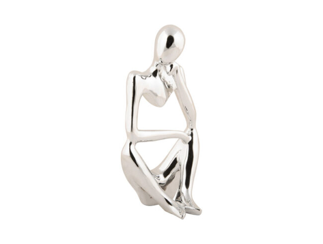 STATUE WONDERING POLYRESIN PLATED 9,5X23,5CM - Image 5