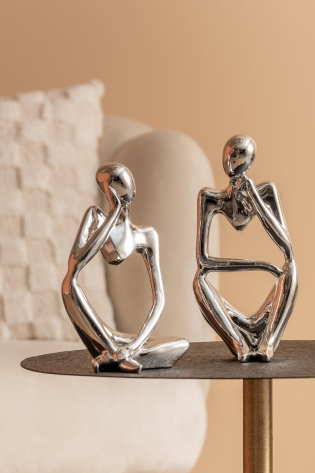 STATUE WONDERING POLYRESIN PLATED 9,5X23,5CM - Image 7