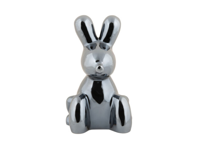 STATUE BALLOON BUNNY CERAMIC PLATED 9X15CM - Image 3