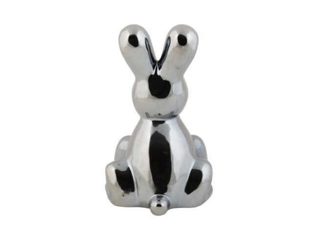 STATUE BALLOON BUNNY CERAMIC PLATED 9X15CM - Image 4