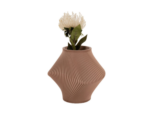VASE TWISTED RIB TEA 18X20CM - Image 6