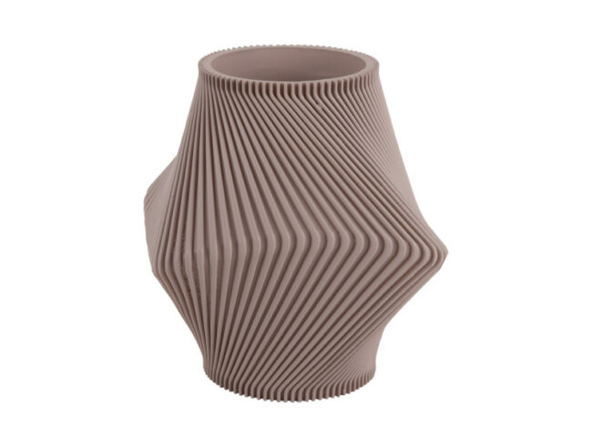 VASE TWISTED RIB TEA 18X20CM - Image 7