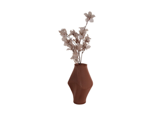 VASE TWISTED RIB LARGE 16X29.8CM - Image 2