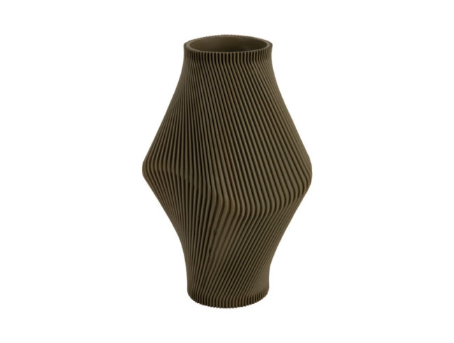 VASE TWISTED RIB LARGE 16X29.8CM - Image 3