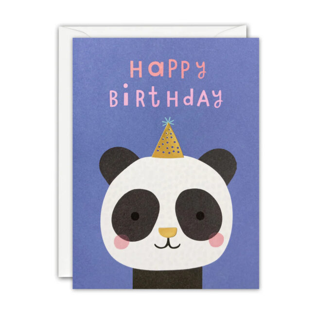 HAPPY BIRTHDAY PANDA BEAR CARD