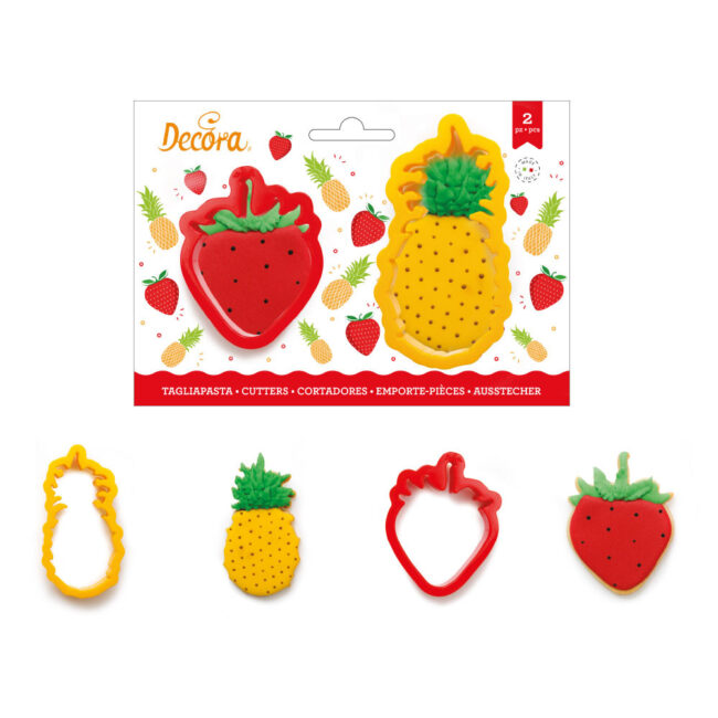 SET OF 2 PINEAPPLE & STRAWBERRY COOKIE CUTTERS - Image 6