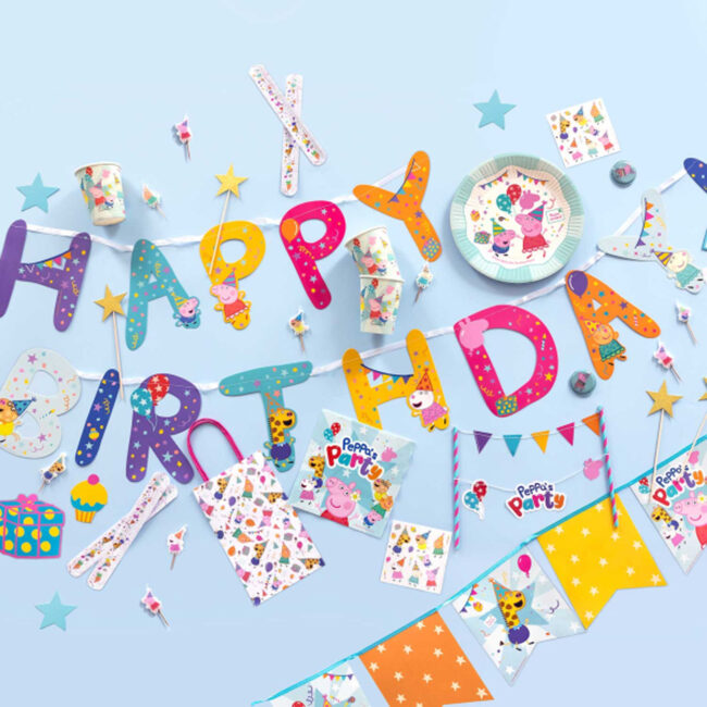 LETTER BANNER HAPPY BIRTHDAY PEPPA PIG PAPER 3,2 M - Image 3