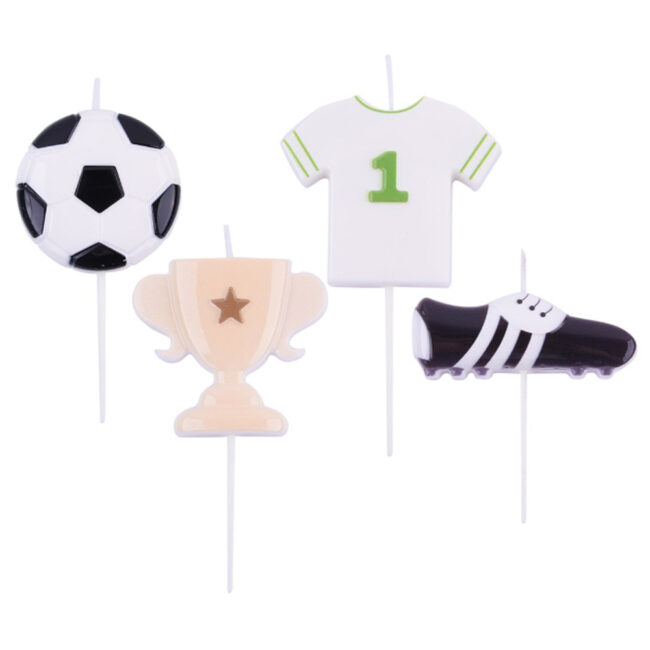 SET OF 4 THEMED CANDLE FOOTBALL - Image 3