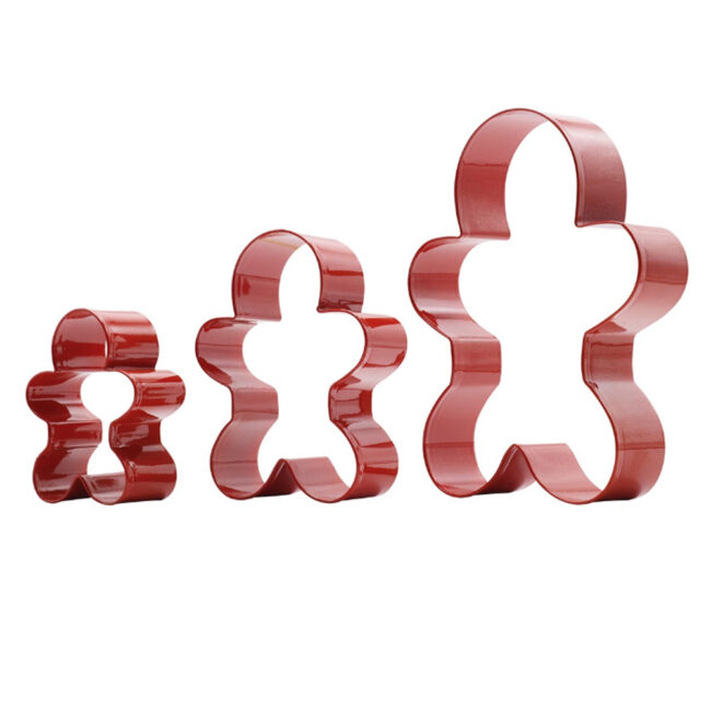 SET OF 3 CHRISTMAS GINGERBREAD MAN COOKIE CUTTER - Image 5