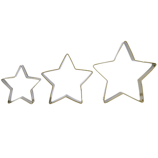 SET OF 3 CHRISTMAS STARS COOKIE CUTTER - Image 3