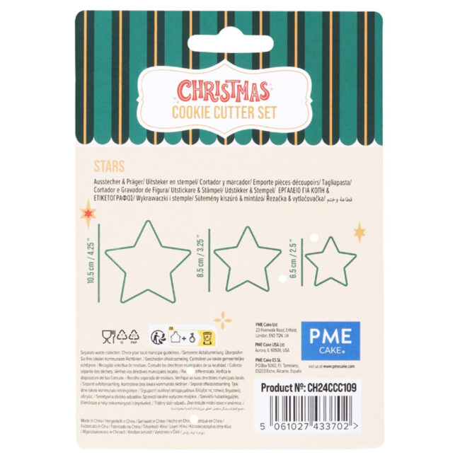 SET OF 3 CHRISTMAS STARS COOKIE CUTTER - Image 6