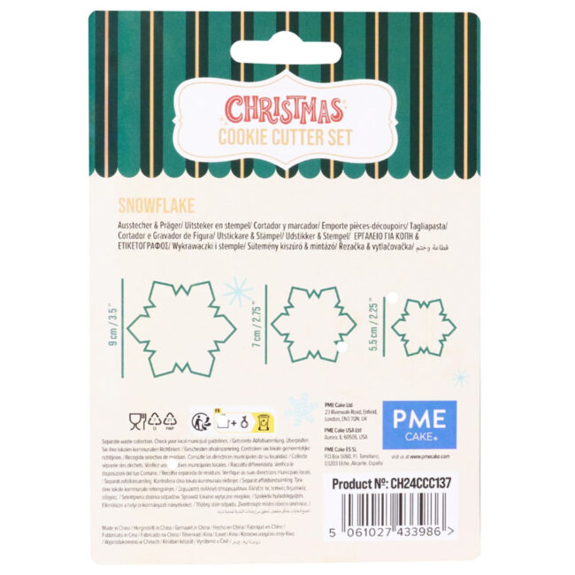 SET OF 3 CHRISTMAS SNOWFLAKES COOKIE CUTTER - Image 6