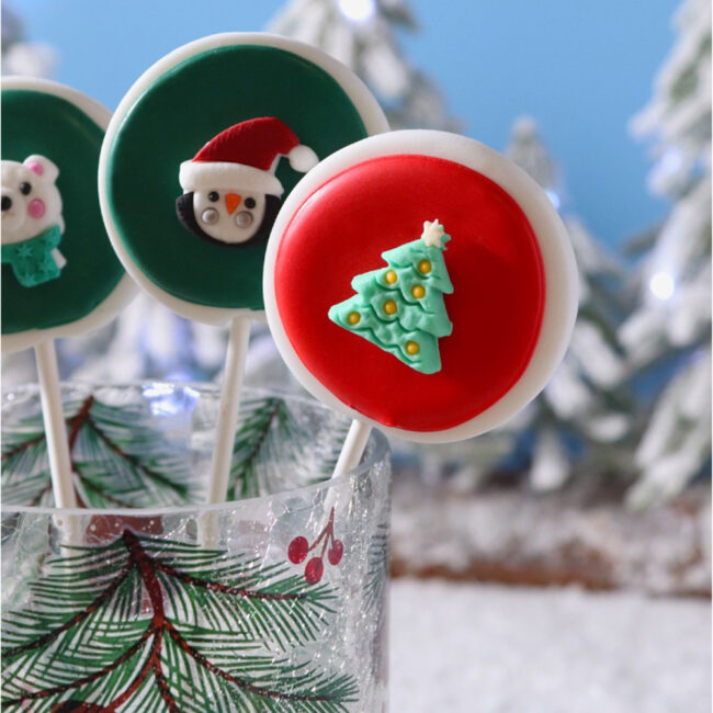 CHRISTMAS NORTH POLE EXPRESS SUGAR DECORATIONS 12PCS - Image 4