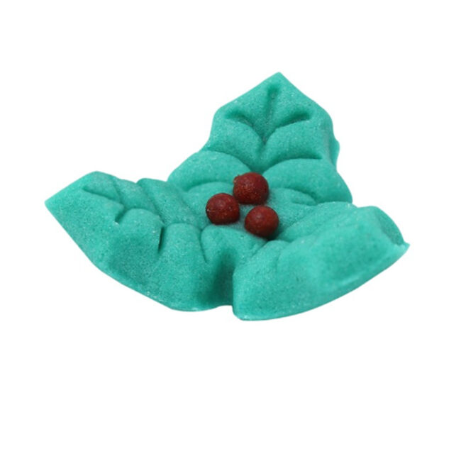 CHRISTMAS JOLLY HOLLY SUGAR DECORATIONS 24PCS - Image 5