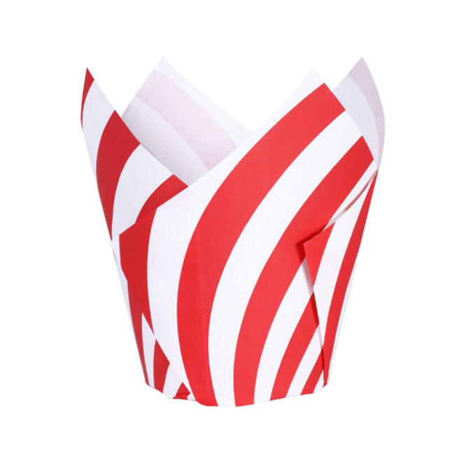 CHRISTMAS CANDY CANE TULIP MUFFIN CASES 24PCS - Image 6