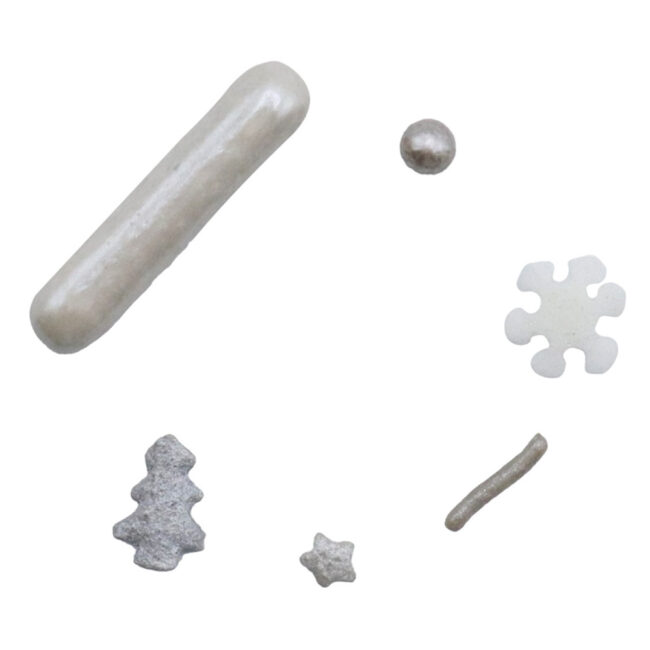 CHRISTMAS SILVER SHINING STARS SPRINKLES 160GR - Image 4