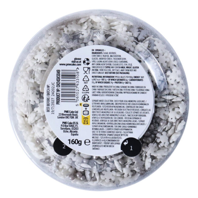 CHRISTMAS SILVER SHINING STARS SPRINKLES 160GR - Image 6