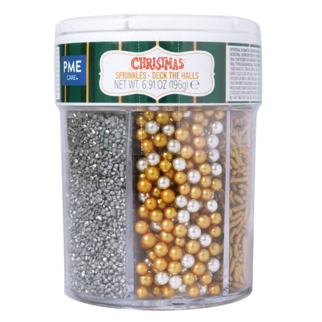 6-IN-1 CHRISTMAS HOLIDAY SPARKLE SPRINKLE SET 196GR