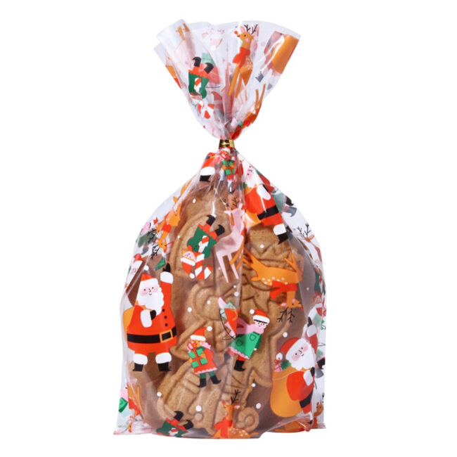 CHRISTMAS SANTA'S WORKSHOP PLASTIC TREAT BAGS 20PCS - Image 3