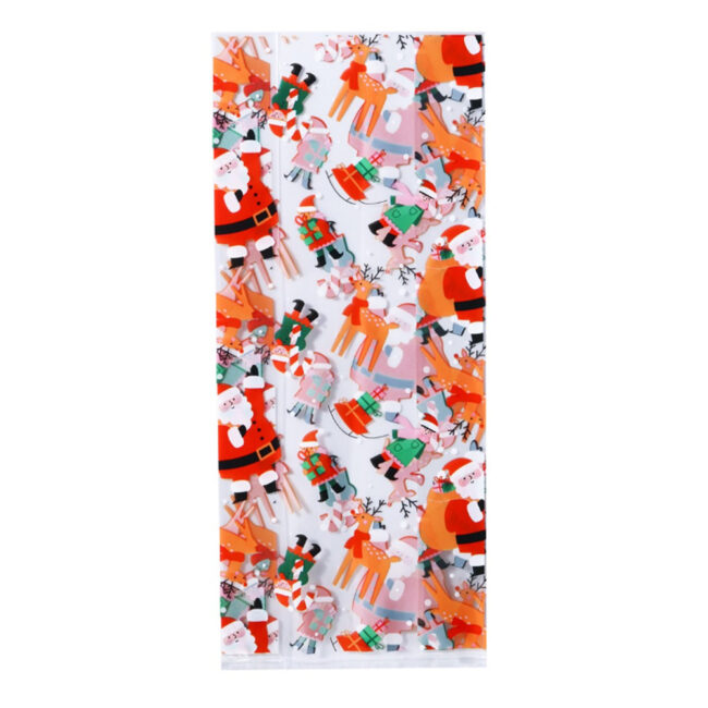 CHRISTMAS SANTA'S WORKSHOP PLASTIC TREAT BAGS 20PCS - Image 5