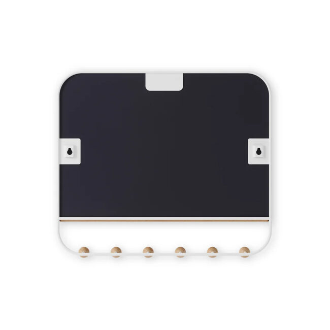ESTIQUE MIRROR WITH HOOKS WHITE-NATURAL 46X10X41CM - Image 9