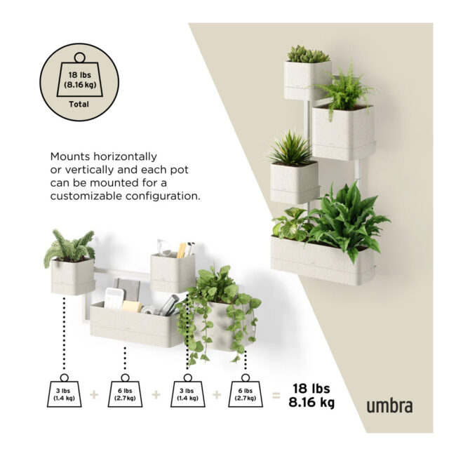 CUBIKO WALL PLANTER SAND - Image 6