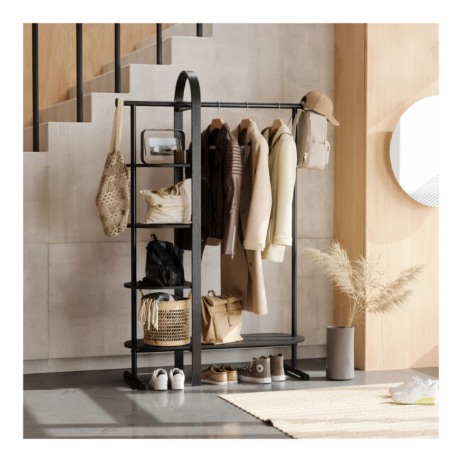BELLWOOD GARMENT RACK BLACK 106X39X167CM - Image 4