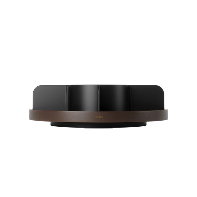 BELLWOOD LAZY SUSAN DIVIDED BLACK/WALNUT 30X30X9CM - Image 6