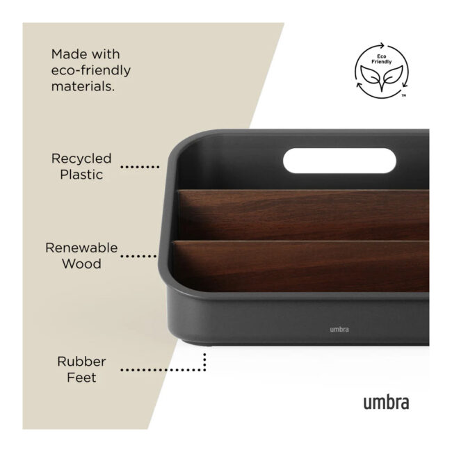 BELLWOOD PACKET ORGANIZER BLACK/WALNUT 26X20X13CM - Image 6