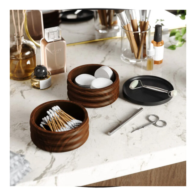 TESORA WOOD STORAGE BOX BLACK/WALNUT - Image 4