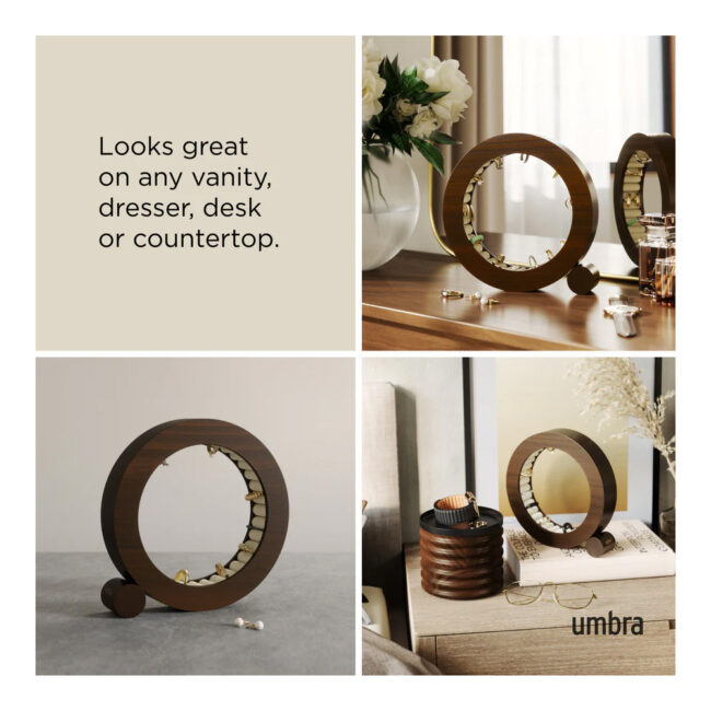 FERRIS JEWELRY ORGANIZER WALNUT - Image 5