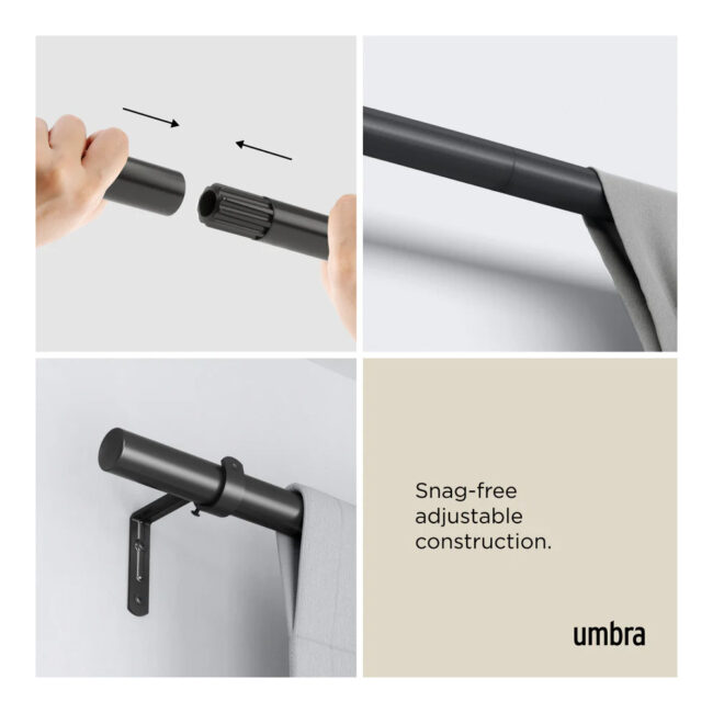 ZEN CURTAIN ROD MATTE-BLACK - Image 4
