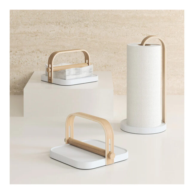 BELLWOOD NAPKIN HOLDER WHITE/NATURAL - Image 7