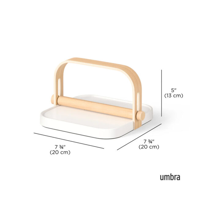 BELLWOOD NAPKIN HOLDER WHITE/NATURAL - Image 3