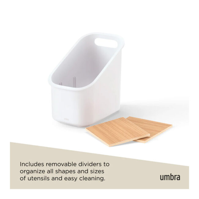 BELLWOOD UTENSIL HOLDER WHITE/NATURAL - Image 3