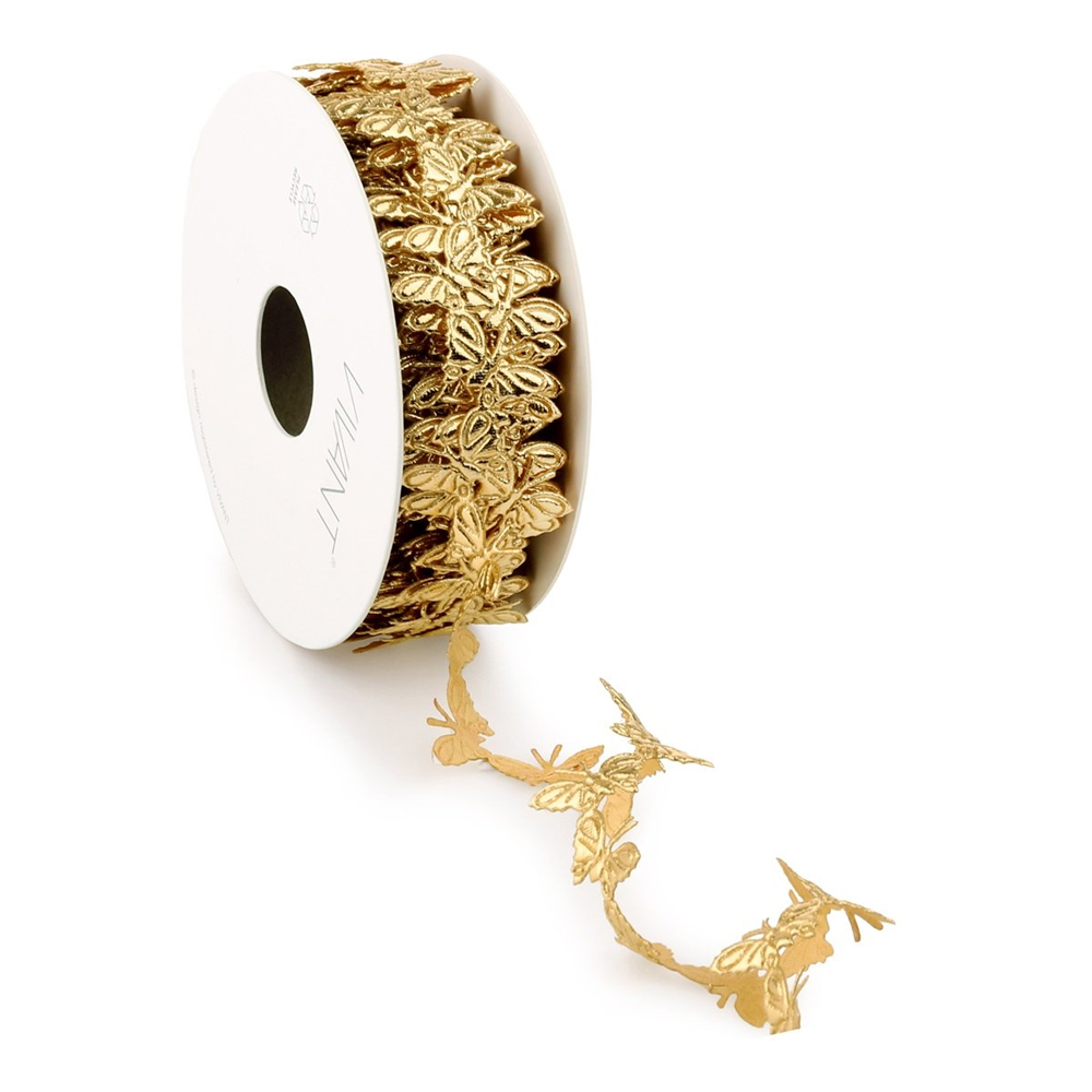 BUTTERFLY RIBBON GOLD 10MX28MM - Image 2