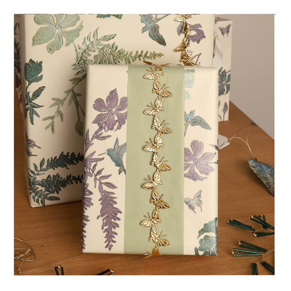 BUTTERFLY RIBBON GOLD 10MX28MM - Image 3