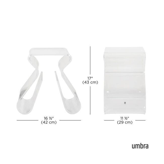 MAGINO STOOL ITH MAGAZINE RACK CLEAR 42X29X43CM - Image 8