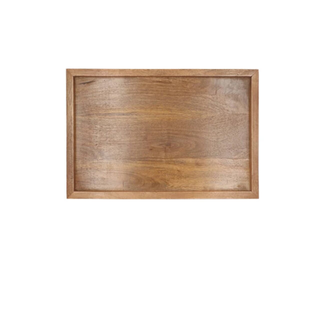 MUMBAI WOODEN TRAY RECTANGLE MANGO 29X16X3CM - Image 3