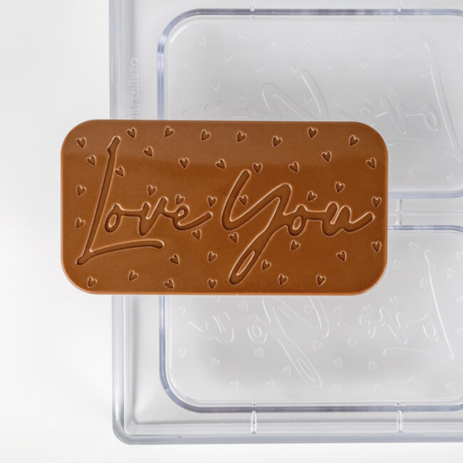 BAR LOVE YOU POLYCARBONATE MOULD 130X70X10MM - Image 3