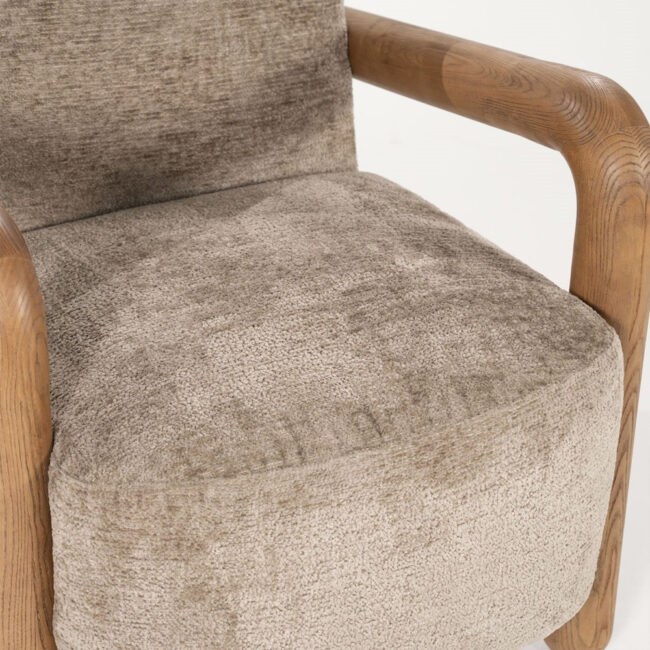 RETROVA ARMCHAIR TAUPE 72X86X84CM - Image 5