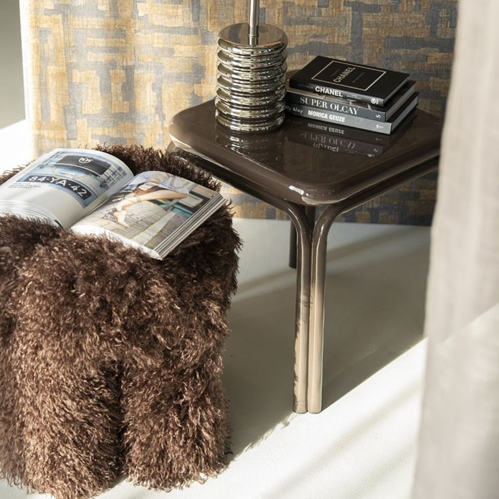 SIDE TABLE ZILO DARK BROWN 43X43X45CM - Image 6