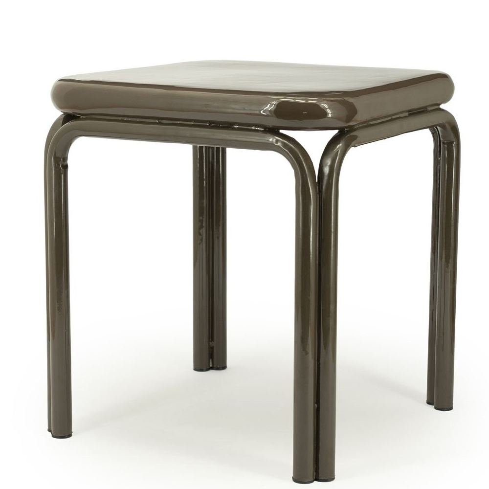 SIDE TABLE ZILO DARK BROWN 43X43X45CM - Image 5