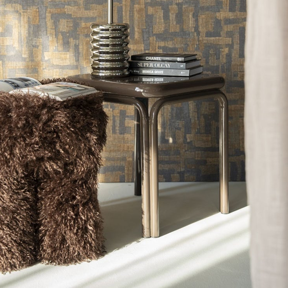 SIDE TABLE ZILO DARK BROWN 43X43X45CM - Image 2