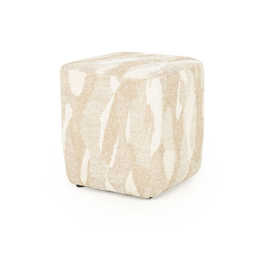 RYTM POUF SMALL BEIGE 43X43X46CM - Image 4