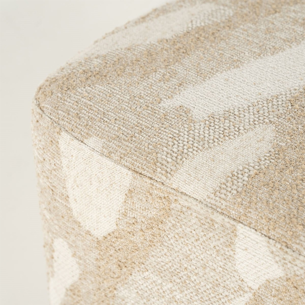 RYTM POUF SMALL BEIGE 43X43X46CM - Image 3